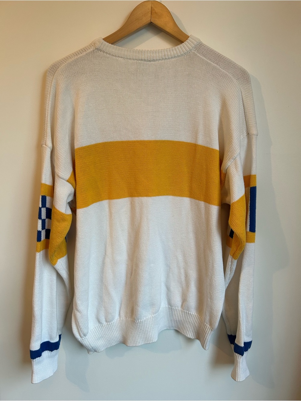 North Atlantic Trading Co. Vintage Nautical Flag Knit Sweater M/L - Picture 4 of 11